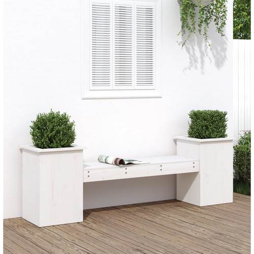 Gartenbank mit pflanzkübeln - mit,