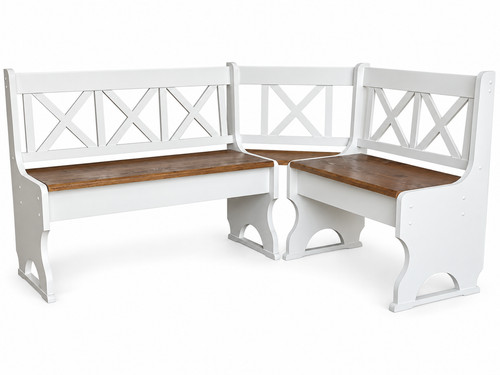 Eckbank kiefer massivholz - kiefer,