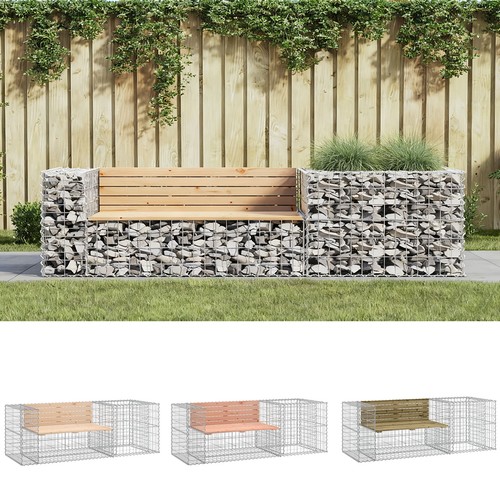 Gartenbank mit gabione - gartenbank,