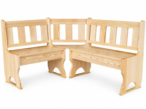 Eckbank kiefer massivholz - eckbank,