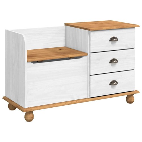 Sitzbank weiß 100x39x62cm - sitzbank,