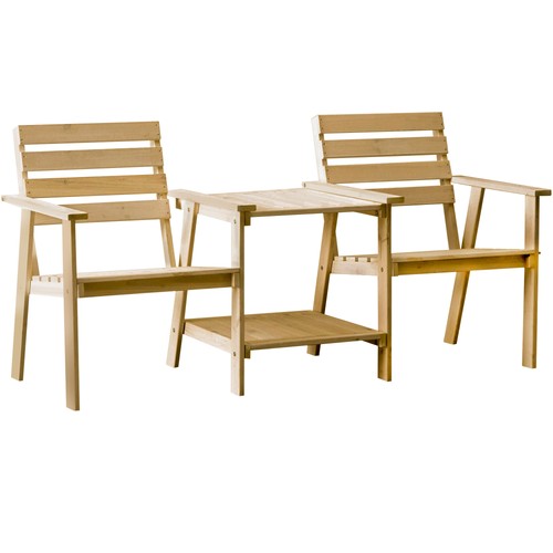 Gartenbank mit tisch tete - gartenbank,