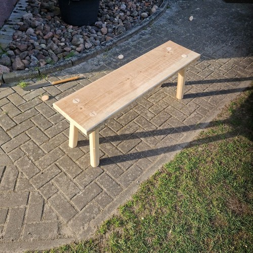 Bank aus kiefer 120cm - bank,