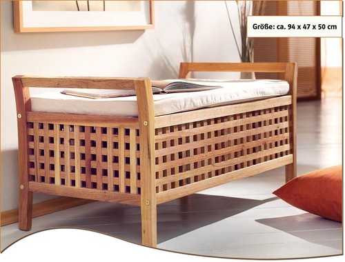 Sitzbank walnuss holz mit - holz,