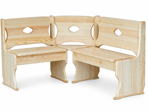Eckbank kiefer massivholz - eckbank,