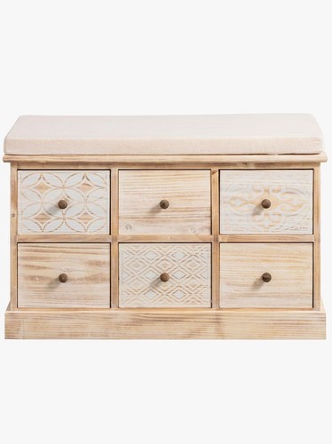 Bank weiß 78x50x35cm - , heine