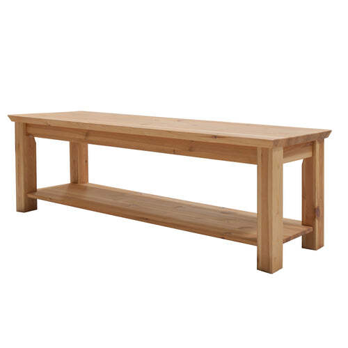 Holzbank kiefer massiv - holzbank,